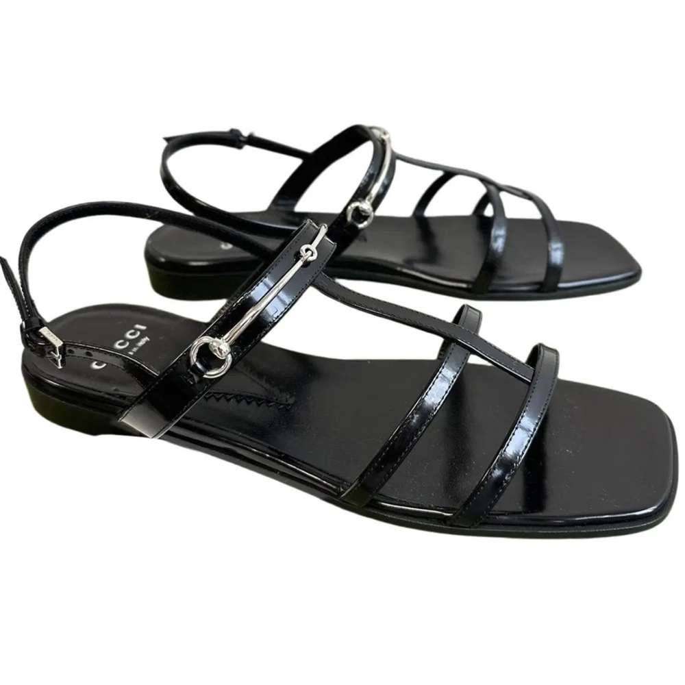 NWT Gucci Patent Leather Sandals Shoes - Picture 3 of 4